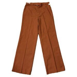 Vintage NWT Levis Womens Rust-Brown Wide-Leg Casual Dress Slacks Pants 32x45